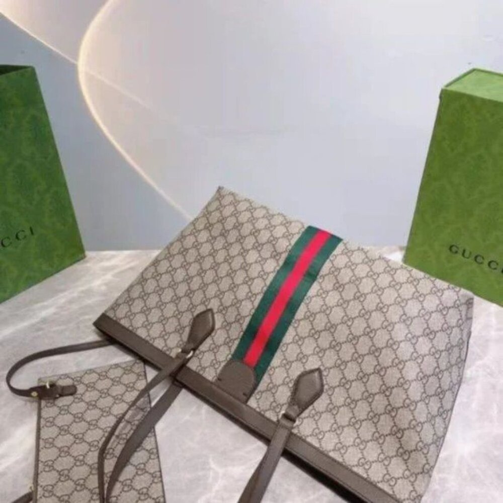 Gucci Medium Ophidia Shopping Bag Tote - Picture 6 of 7